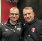 Alain Bonnet, président du HC Sierre et Sébastien Pico, directeur général du HC Viège
